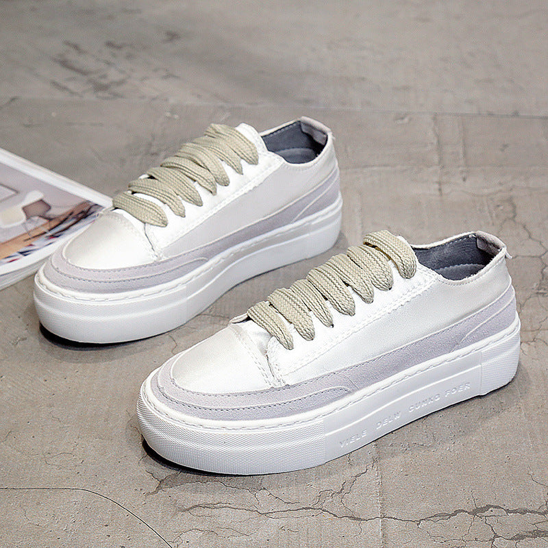 Women's satin canvas shoes