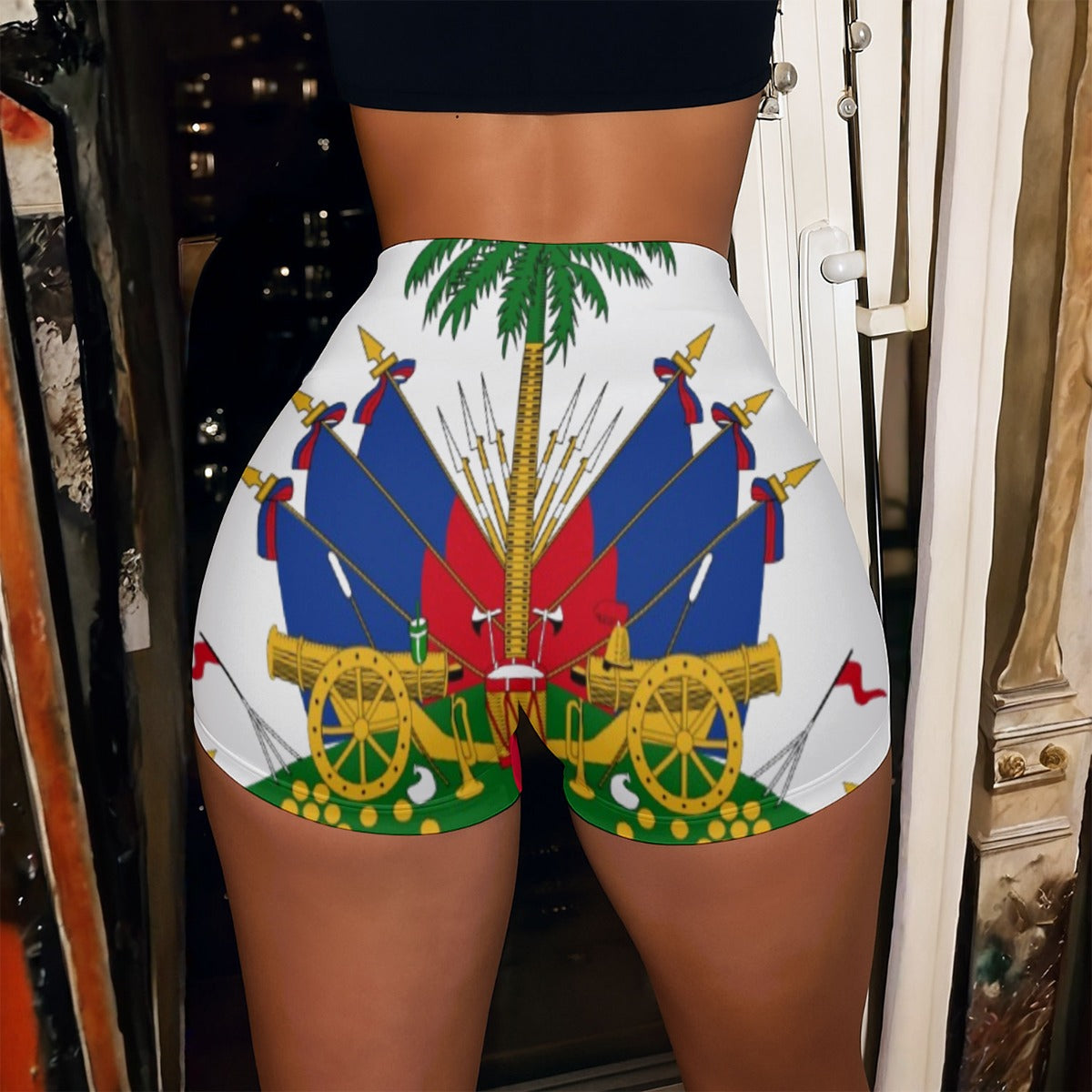 All-Over Print Women’s High-Stretch Shorts