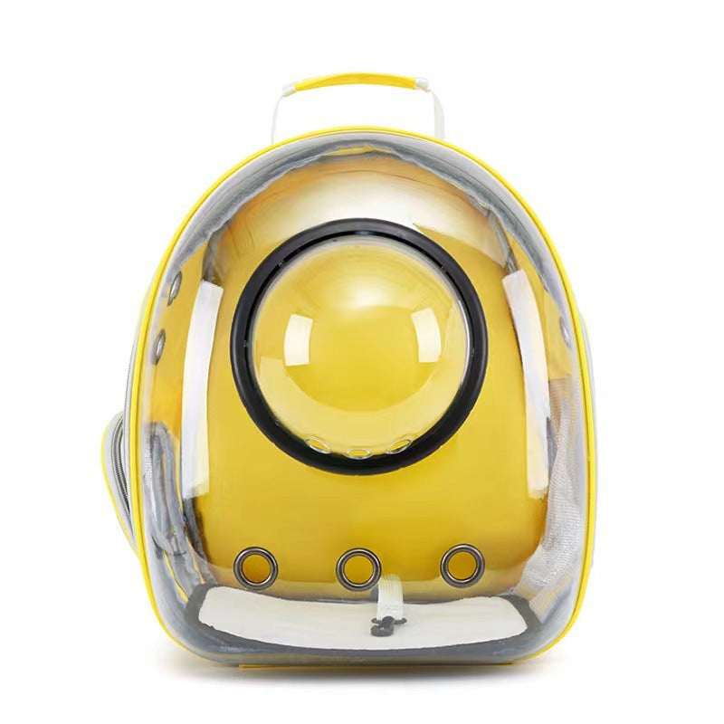 Pet Cat Bag Transparent Skylight Diaper Supplies Breathable Large Capacity Backpack