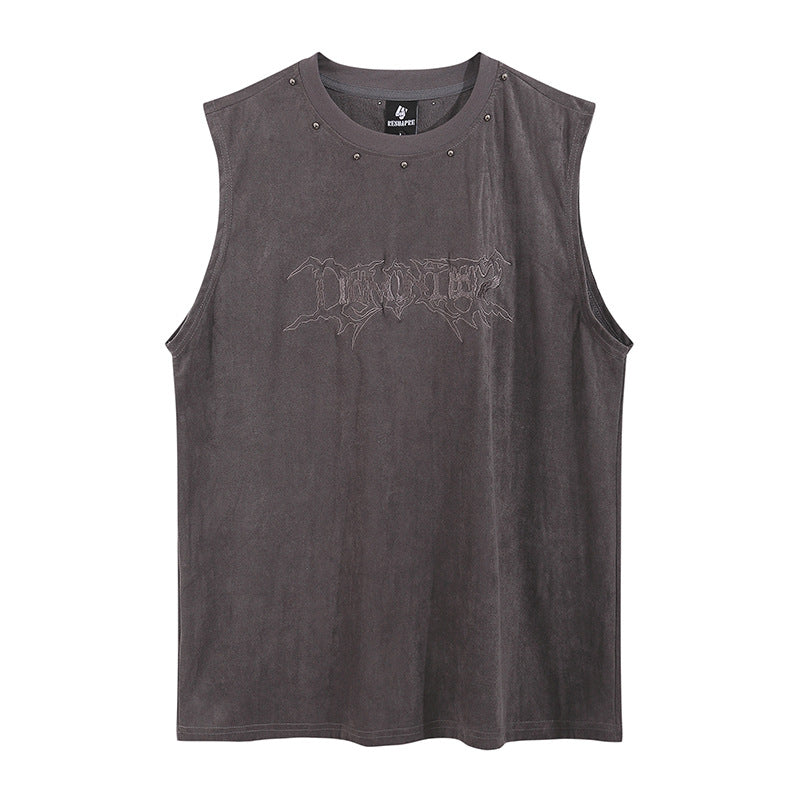 Fashion Lettered Casual Vest For Men