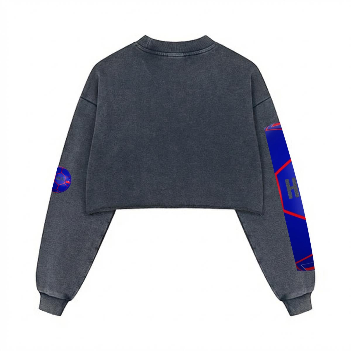 Women’s Cropped Distressed Sweatshirt|380GSM Cotton DTG