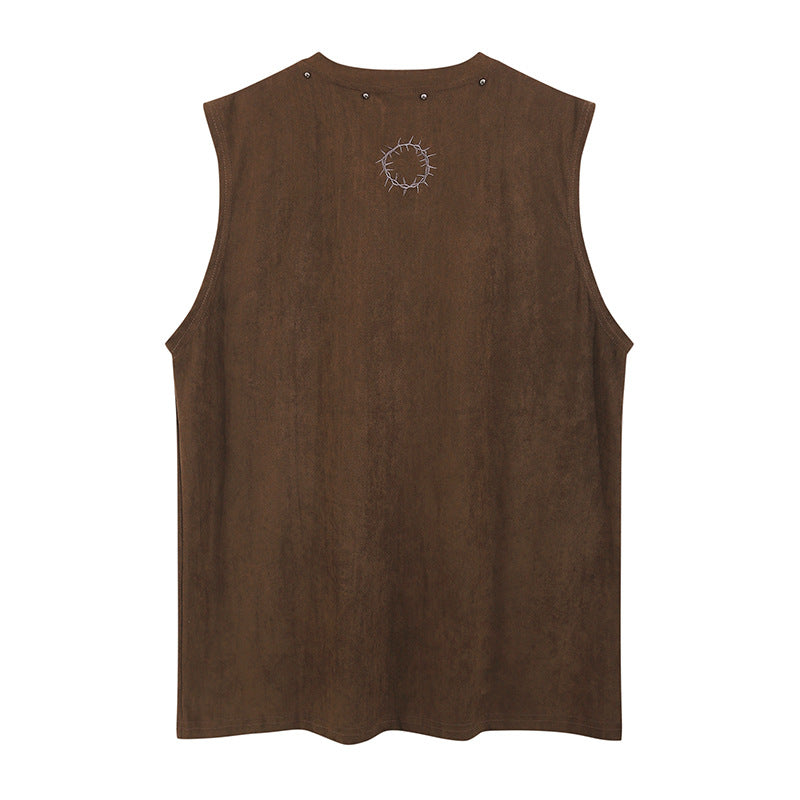 Fashion Lettered Casual Vest For Men
