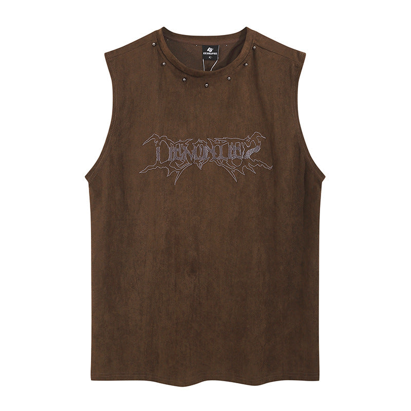 Fashion Lettered Casual Vest For Men