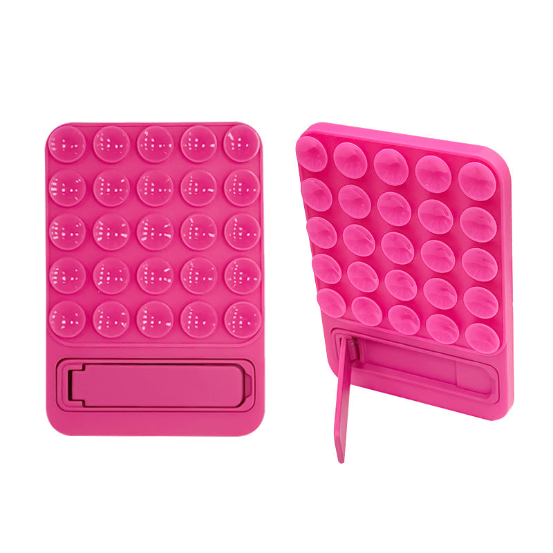 Suction Cup Phone Holder Multi-Functional Glass Computer Self-Adhesive Non-Slip Silicone Desk Stand