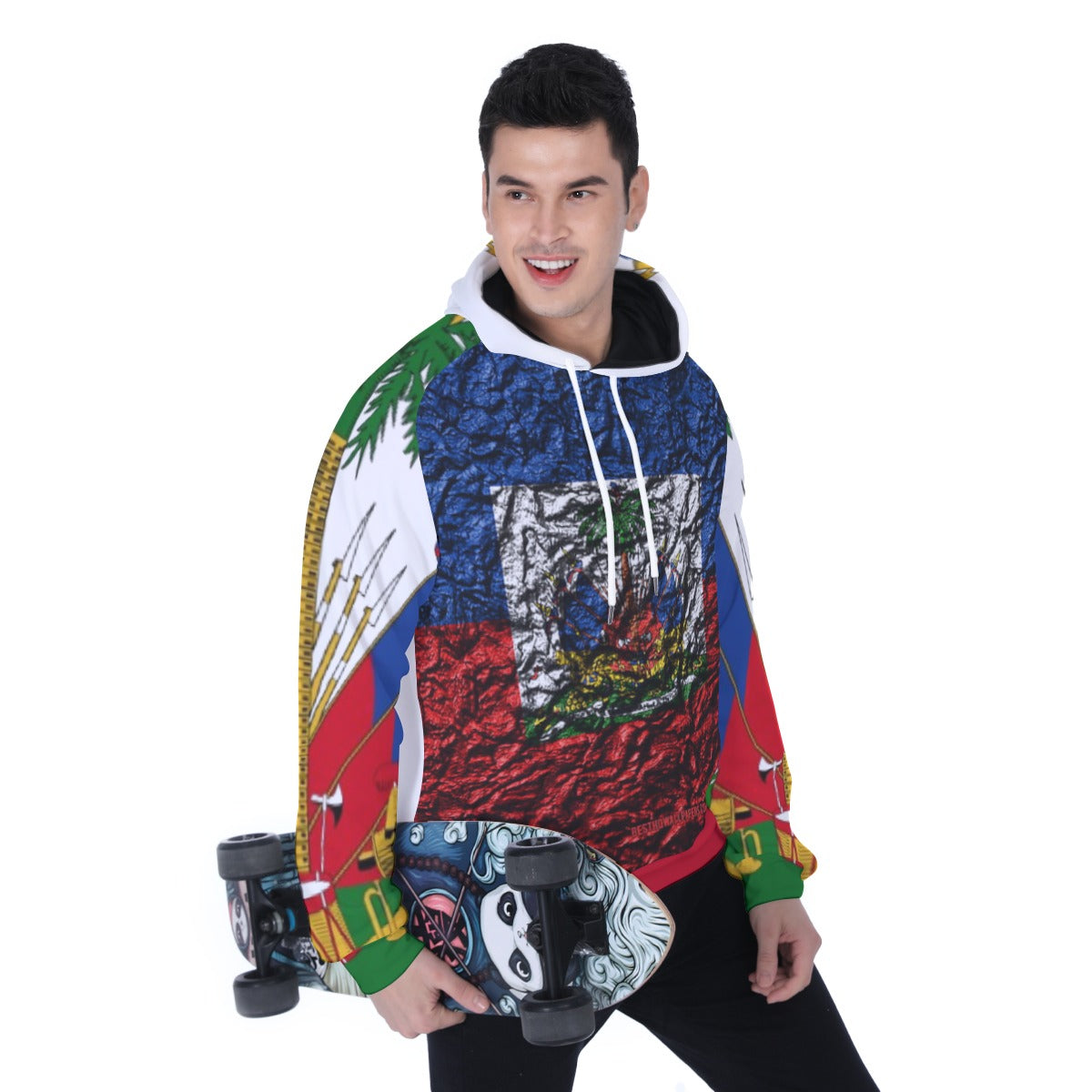 All-Over Print Men's Heavy Fleece Raglan Hoodie