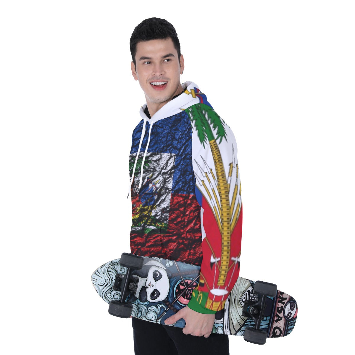 All-Over Print Men's Heavy Fleece Raglan Hoodie