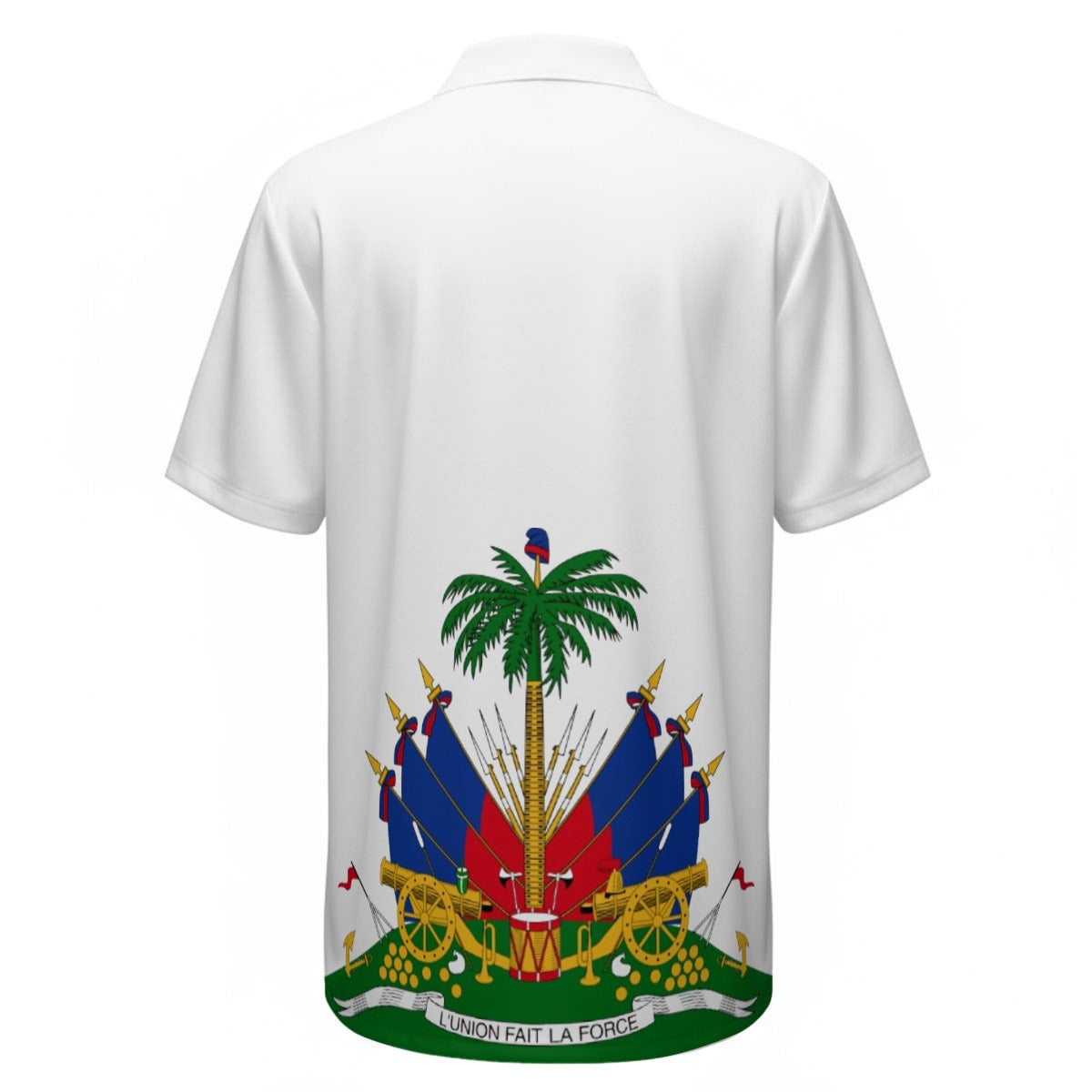 All-Over Print Men's Polo Shirt With Half-Zip|210GSM