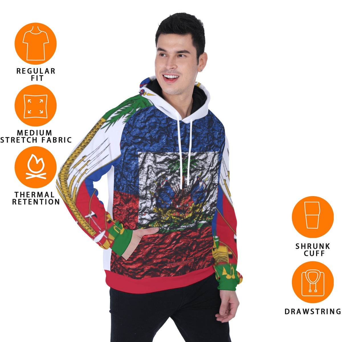 All-Over Print Men's Heavy Fleece Raglan Hoodie