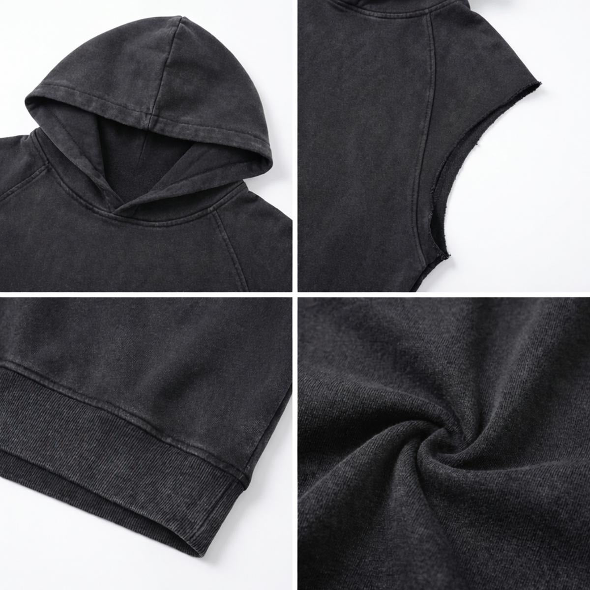 Men's Loose Sleeveless Hoodie|320GSM DTG