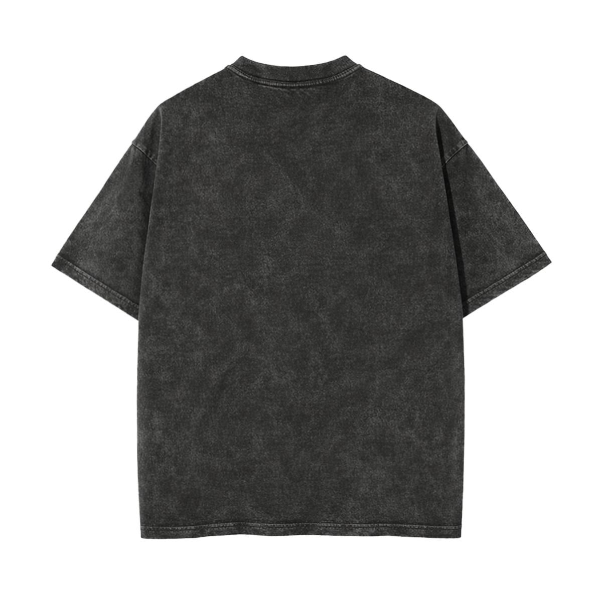Unisex Heavyweight Washed T-shirt Printed in USA|250GSM Cotton DTG  Double-sided