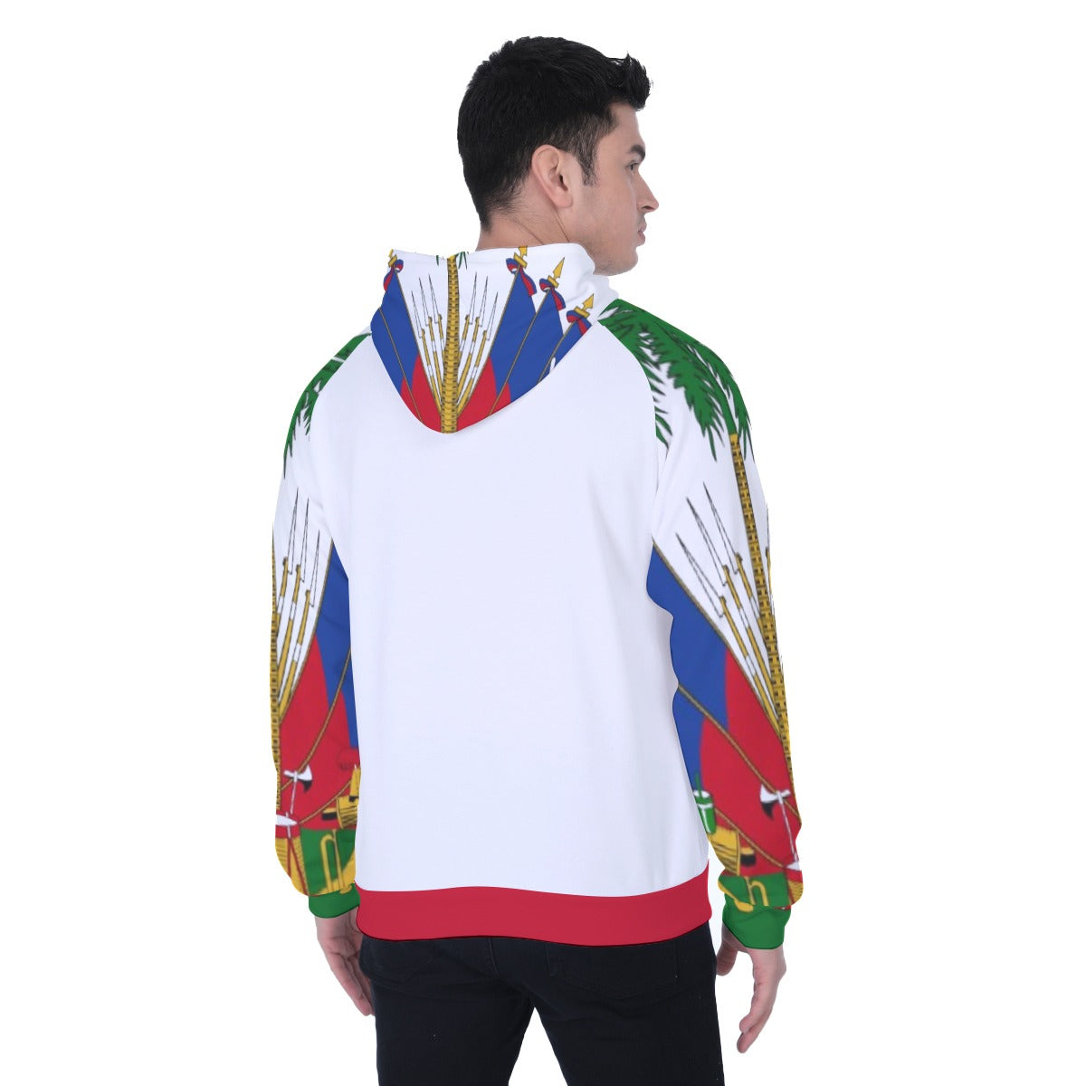 All-Over Print Men's Heavy Fleece Raglan Hoodie