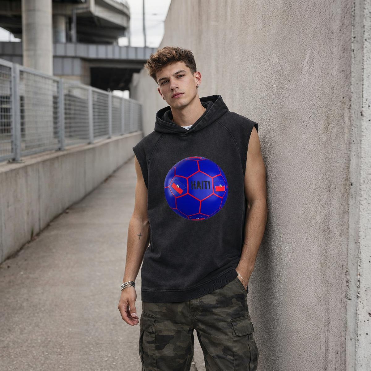 Men's Loose Sleeveless Hoodie|320GSM DTG