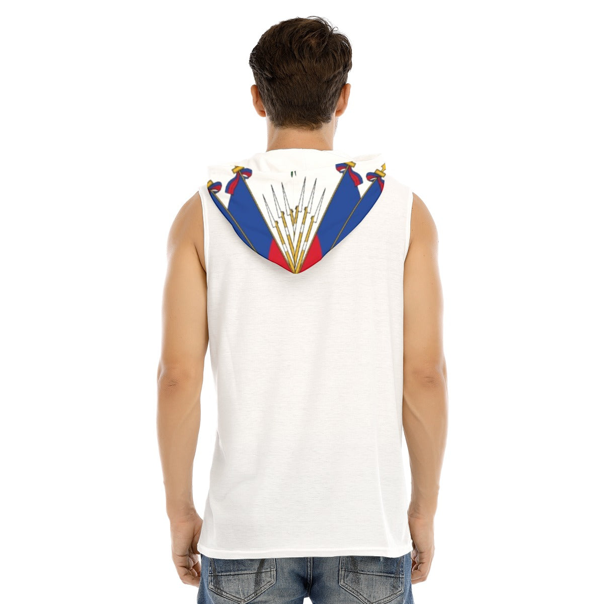 All-Over Print Men's Tank Hooded Vest