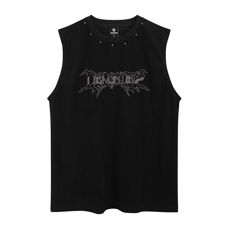 Fashion Lettered Casual Vest For Men