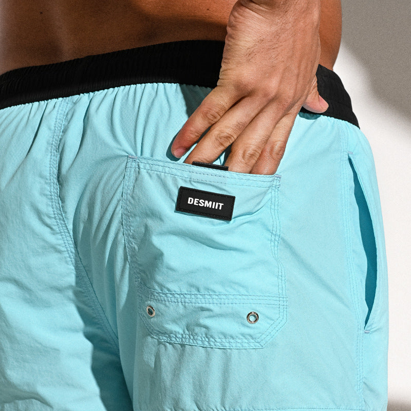 Men's Short Shorts Lettered Casual Vacation Beach Beach Pants Quick-drying Soakable