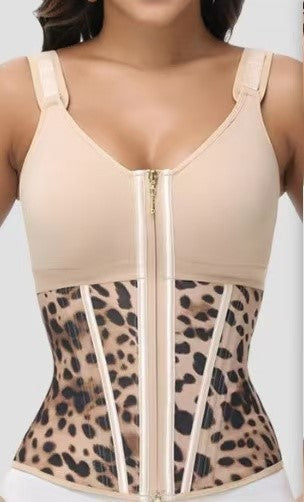Mesh Belly Contracting And Waist Slimming Three Breasted Corset - DS VISIONARY CONSULTING LLC