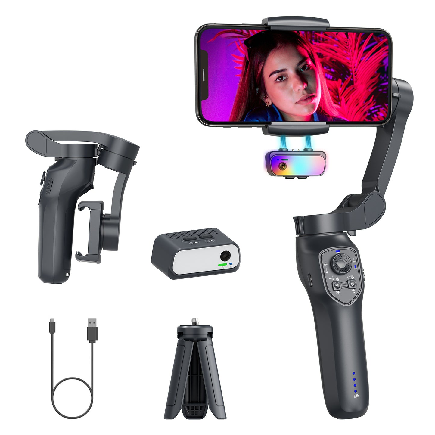 Fashion Personality Foldable Handheld Stabilizer Head