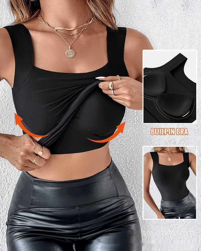 Women's New Seamless Skin Bottom Vest