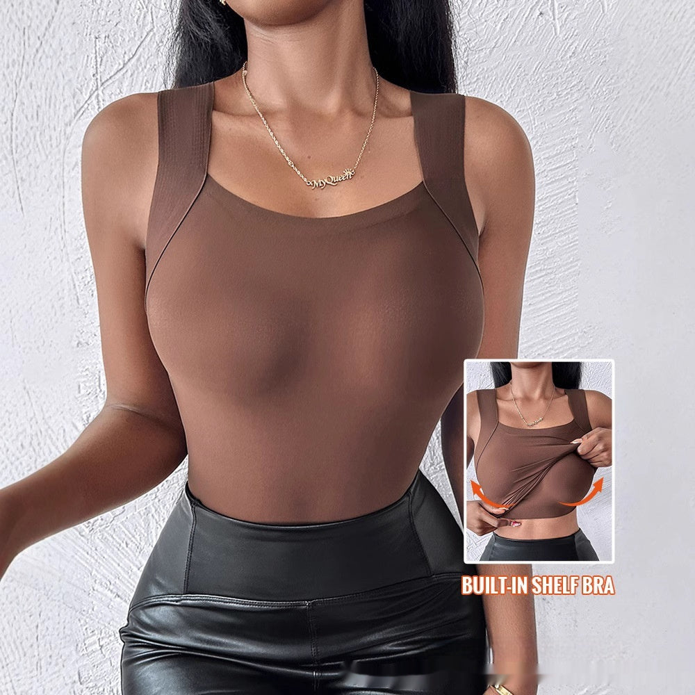 Women's New Seamless Skin Bottom Vest