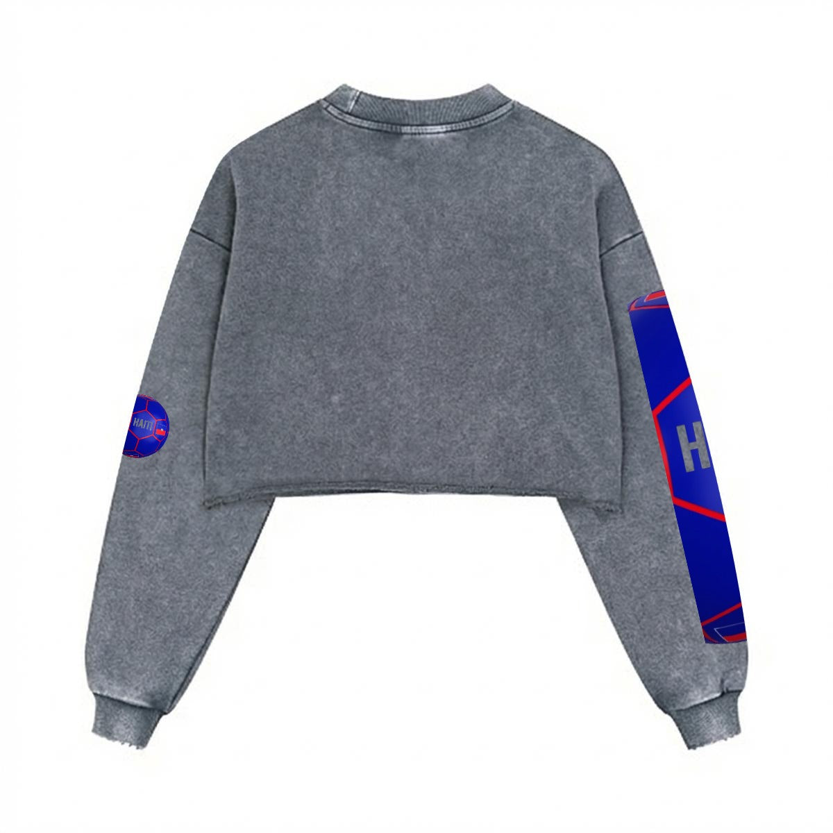 Women’s Cropped Distressed Sweatshirt|380GSM Cotton DTG