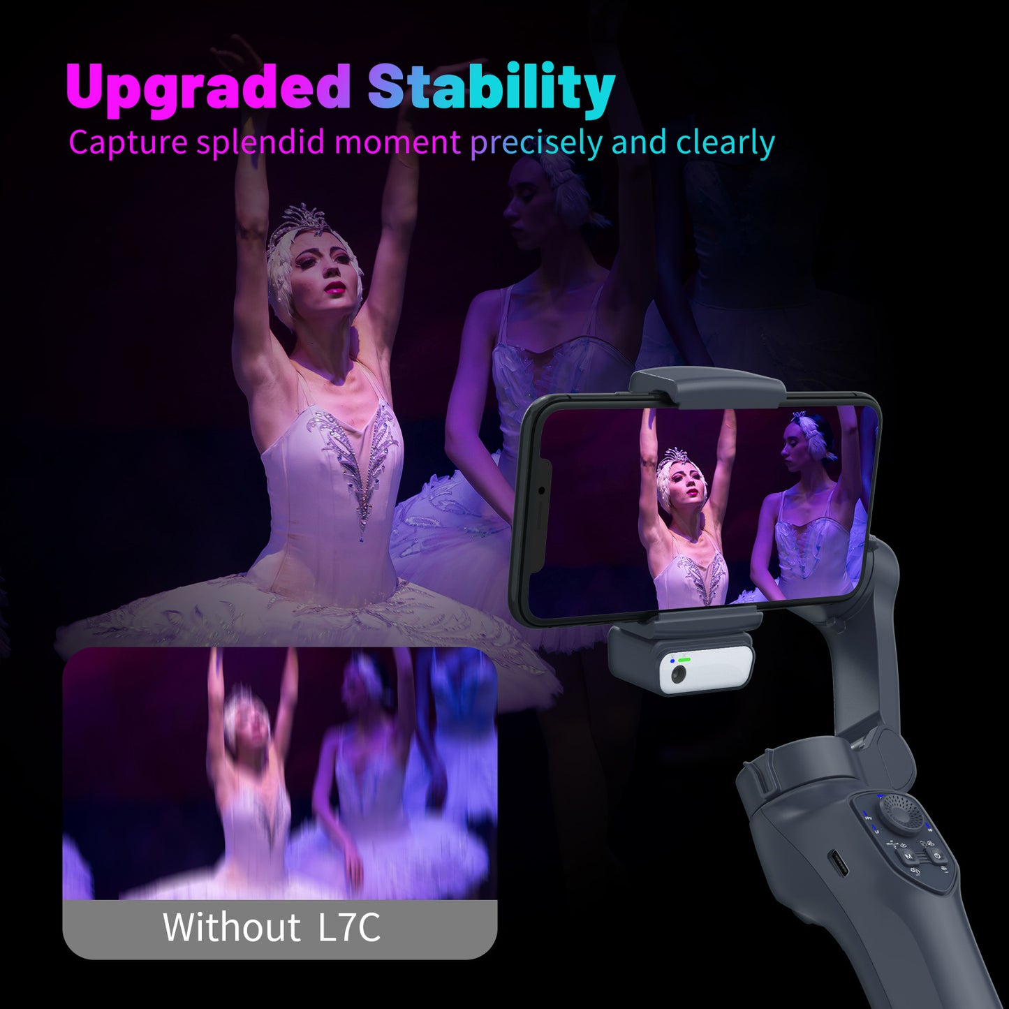 Fashion Personality Foldable Handheld Stabilizer Head